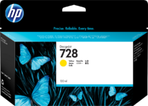 HP 728 Yellow (Sárga) eredeti DesignJet tintapatron (F9J65A) - 130 ml