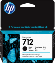 HP 712 Black (Fekete) eredeti DesignJet tintapatron (3ED70A) - 38 ml