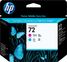 HP 72 Magenta és Cyan (Bíbor és Ciánkék) nyomtatófej (C9383A)