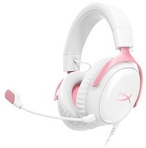 HP HyperX Cloud III vezetékes fejhallgató mikrofonnal (9W1Q4AA) - Fehér/rózsaszín színben