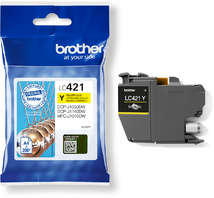 Brother LC-421Y Yellow (Sárga) eredeti tintapatron (LC421Y)