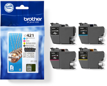 Brother LC-421VAL Multipack (Ciánkék/Magenta/Sárga/Fekete) eredeti tintapatron csomag (LC421VAL)