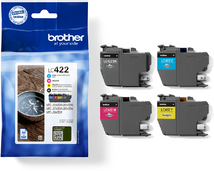 Brother LC-422VAL Multipack (Ciánkék/Magenta/Sárga/Fekete) eredeti tintapatron csomag (LC422VAL)