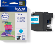 Brother LC-221C Cyan (Ciánkék) eredeti tintapatron (LC221C)