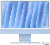 Apple iMac (MWUF3MG/A) 24.0" 4.5k (4480x2520), Apple M4 8 mag, 16GB RAM, 256GB SSD, macOS, Kék, 1 év garancia (Magánszemélyeknek 3 év jótállás)