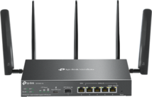 TP-LINK Vezetékes Omada AX3000 VPN Router 1xWAN(1000Mbps) + 4xLAN(1000Mbps) + 1xSFP + 1xSIM, ER706W-4G