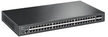 TP-LINK Switch 48x1000Mbps + 4xGigabit SFP + 2xkonzol port, menedzselhető (SG3452)