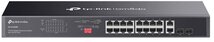 TP-LINK Switch 16x1000Mbps (POE+) 2xGigabit SFP fémházas rackes (DS1018GMP)