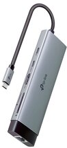 TP-LINK USB Type-C HUB 9 portos 1xHDMI + 1xLAN + 1xPD 100W + 1xUSB-C, 3xUSB +2xKártyaolvasó (UH9120C)