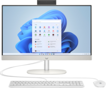 HP 24-cr0008nn All In One számítógép (AY7N9EA) - 23.8" FullHD, Kamera, Intel Core i3-N300, 8GB RAM, 512GB SSD, WiFi + Bluetooth, Windows 11 Home, 3 év garancia, Fehér színben