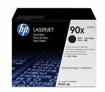 HP 90X Black Dual Pack (Fekete) nagykapacitású LaserJet 2 toner egy csomagban (CE390XD)