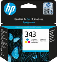 HP 343 Cyan/Yellow/Magenta (Ciánkék/Sárga/Bíbor) háromszínű eredeti tintapatron (C8766EE)