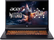 Acer Nitro V 17 Gamer Notebook (ANV17-41-R094) - 17.3" QHD, AMD Ryzen 7-260, 32GB RAM, 1TB SSD, nVidia GeForce RTX 5070 8GB, Magyar billentyűzet, Operációs rendszer nélkül, 3 év garancia, Fekete színben