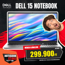 Dell 15 Notebook (DC15250_RPLU_007_M_HOM) - 15.6" FullHD, Intel Core i7-1355U, 16GB RAM, 1TB SSD, Magyar billentyűzet, Windows 11 Home, 3 év garancia, Ezüst színben