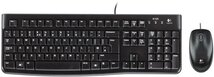 Logitech MK120 Vezetékes billentyűzet magyar kiosztás és vezetékes optikai egér (920-002542) - Fekete színben