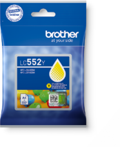 Brother LC552Y Yelllow (Sárga) eredeti tintapatron (LC552Y)