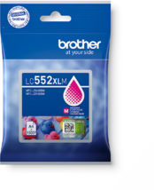 Brother LC552XLM Magenta (Bíbor) eredeti nagykapacitású tintapatron (LC552XLM)