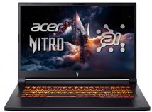 Acer Nitro V 17 AI Gamer Notebook (ANV17-41-R6YY) - 17.3" FullHD, AMD Ryzen 7-260, 16GB RAM, 1TB SSD, nVidia GeForce RTX 4050 6GB, Magyar billentyűzet, Operációs rendszer nélkül, 3 év garancia, Fekete színben