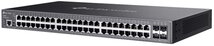 TP-LINK Switch 48x1000Mbps + 4x10Gbps SFP + 2xkonzol port, Menedzselhető (SG5452X)