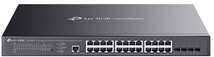TP-LINK Switch 24x1000Mbps (8xPOE++ 90W + 16xPOE+ 30W) + 4x10G SFP+ + 2xkonzol port, Menedzselhető (SG3428XMPP)