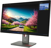 Lenovo ThinkVision P32UD-40 Monitor (64A8XAT2EU) - 31.5" UHD (3840x2160) IPS, 16:9, 1500:1, 350cd/m2, 4ms, USB A-B-C, DisplayPort, HDMI, RJ45, 3 év garancia, Fekete színben