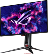 Asus ROG Swift PG32UCDMZ Gamer FreeSync Monitor (PG32UCDMZ) - 31.5" 4K (3840x2160) OLED, 16:9, 240Hz, FreeSync Premium, 1500000:1, 1000cd, 0.03ms, VESA, DisplayPort, 2xHDMI, USB Type-A, 3 év garancia, Fekete színben