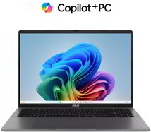 Asus VivoBook S16 Notebook (M3607GA-SH011WOA) - 16.0" WUXGA OLED, AMD Ryzen AI 7-445, 16GB RAM, 512GB SSD, Magyar billentyűzet, hálózati adapter nélkül, Windows 11 Home, 3 év garancia, Szürke színben