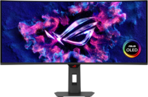 Asus ROG Strix XG34WCDG Gamer Ívelt Monitor (XG34WCDG) - 34.0" QHD (3440x1440) QD-OLED, 21:9, 175Hz, FreeSync Premium, 1500000:1, 1000cd, 0.03ms, VESA, DisplayPort, HDMI, USB, 3 év garancia, Fekete színben