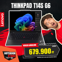 Lenovo ThinkPad T14s G6 Notebook (21QX00H0HV) - 14.0" WUXGA Multi-touch, Intel Core Ultra 5-228V, 32GB RAM, 512GB SSD, Magyar billentyűzet, Windows 11 Professional, 3 év garancia, Fekete színben