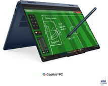Lenovo IdeaPad 5 2in1 Notebook (83UG004BHV) - 14.0" WUXGA Multi-touch+Pen, Intel Core Ultra 5-322, 16GB RAM, 512GB SSD, Magyar billentyűzet, Operációs rendszer nélkül, 3 év garancia, Kék színben