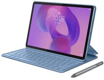 Lenovo Idea Tab Tablet (ZAFR0576HU) - 11.0" 2.5K (2560x1600) + Tab Pen + Folio Keyboard, MediaTek Dimensity 6300 OC, 8GB/128GB, Wi-Fi + BT, Android Tablet - Kék (TB336FU) Magyar szoftver! Érintőceruza + billentyűzet, Adapter nélkül
