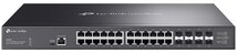 TP-LINK Switch 24x10Gbps + 8x10Gbps SFP+ + 1xkonzol port + 1xType-C konzol port, Menedzselhető Rackes (SX3832)