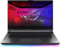 Asus ROG Strix Gaming G16 Gamer Notebook (G615LP-RV285W) - 16.0" WQXGA, Intel Ultra 7 255HX, 32GB RAM, 512GB SSD, nVidia GeForce RTX 5070 12GB, Magyar billentyűzet, Windows 11 Home, 3 év garancia, Szürke színben