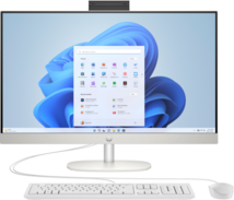 HP AIO 27-cr1001nn All In One számítógép (AY7S5EA) - 27" FullHD, Kamera, Intel Core Ultra 5-125U, 16GB RAM, 512GB SSD, WiFi + Bluetooth, Windows 11 Home, 3 év garancia, Fehér színben