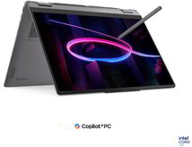 Lenovo Yoga 7 2in1 Notebook (83TE0039HV) - 16.0" WUXGA OLED Multi-touch+Pen, Intel Core Ultra 5-325, 16GB, 512GB, Magyar billentyűzet, Windows 11 Home, hálózati adapter nélkül, 3 év garancia, Szürke színben
