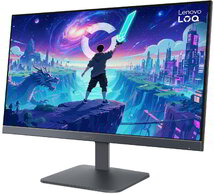 Lenovo LOQ 24-10 Monitor (68F1GACBEU) - 23.8" FullHD (1920x1080), IPS, 16:9, 1000:1, 300cd/m2, 200Hz, 0.5ms, HDMI, DisplayPort, VESA, 3 év garancia, Fekete színben