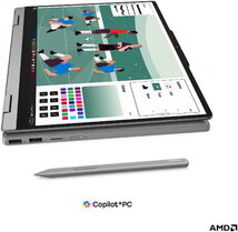 Lenovo IdeaPad 5 2in1 Notebook (83UH002WHV) - 14.0" WUXGA Multi-touch, AMD Ryzen AI 5-430, 16GB RAM, 512GB SSD, Magyar billentyűzet, Windows 11 Home, hálózati adapter nélkül, 3 év garancia, Szürke színben