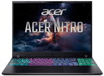 Acer Nitro V 16 Gamer Notebook (ANV16S-I51-799G) - 16.0" WUXGA , Intel Core Ultra 7-355, 16GB RAM, 1TB SSD, nVidia GeForce RTX 5070 8GB, Magyar billentyűzet, Operációs rendszer nélkül, 3 év garancia, Fekete színben