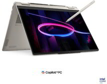 Lenovo Yoga 7 2in1 Notebook (83TC008WHV) - 14.0" WUXGA (1920x1200) OLED, Multi-touch+Pen, Intel Core Ultra 5-322, 16GB RAM, 512GB SSD, Magyar billentyűzet, Operációs rendszer nélkül, hálózati adapter nélkül, 3 év garancia, Kagylószürke színben