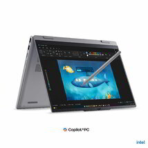Lenovo ThinkBook 14 2in1 G5 Notebook (22AR002SHV) - 14.0" WUXGA Multi-touch+Pen, Intel Core Ultra 5-325, 16GB RAM, 512GB SSD, Magyar billentyűzet, Operációs rendszer nélkül, 3 év garancia, Szürke színben