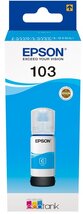 Epson 103 EcoTank Cyan (Ciánkék) eredeti nagytöltetű tintatartály - 65 ml (C13T00S24A)