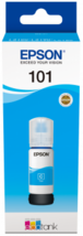 Epson 101 EcoTank Cyan (Ciánkék) eredeti nagytöltetű tintatartály - 70 ml (C13T03V24A)