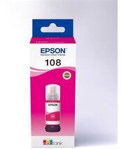 Epson 108 EcoTank Magenta (Bíbor) eredeti nagytöltetű tintatartály - 70 ml (C13T09C34A)