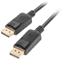LANBERG Kábel Displayport male > Displayport male1.8 méter 4K (CA-DPDP-10CC-0018-BK)