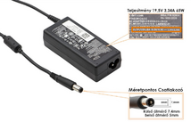 Dell PA-12 65 Watt USB-C AC Adapter - Notebook töltő (N6M8J)