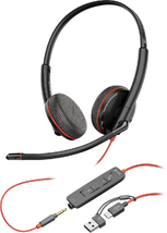 HP Poly Blackwire C3225 Stereo USB-C Headset (7S4M7AA)