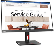 Lenovo ThinkVision S24i-30 Monitor (63DEKAR3EU) - 23.8" FullHD (1920x1080), IPS, 100Hz, 16:9, 4ms, 1300:1, 250cd/m2, HDMI, VGA, 3 év garancia, Fekete színben