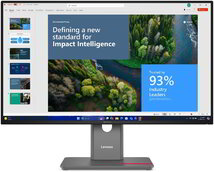 Lenovo ThinkVision P27UD-40 Monitor (64CEGAR2EU) - 27.0" UHD (3840x2160), IPS, 16:9, 1500:1, 350cd/m2, 4ms, USB, HDMI, DisplayPort, RJ45, 3 év garancia, Fekete színben