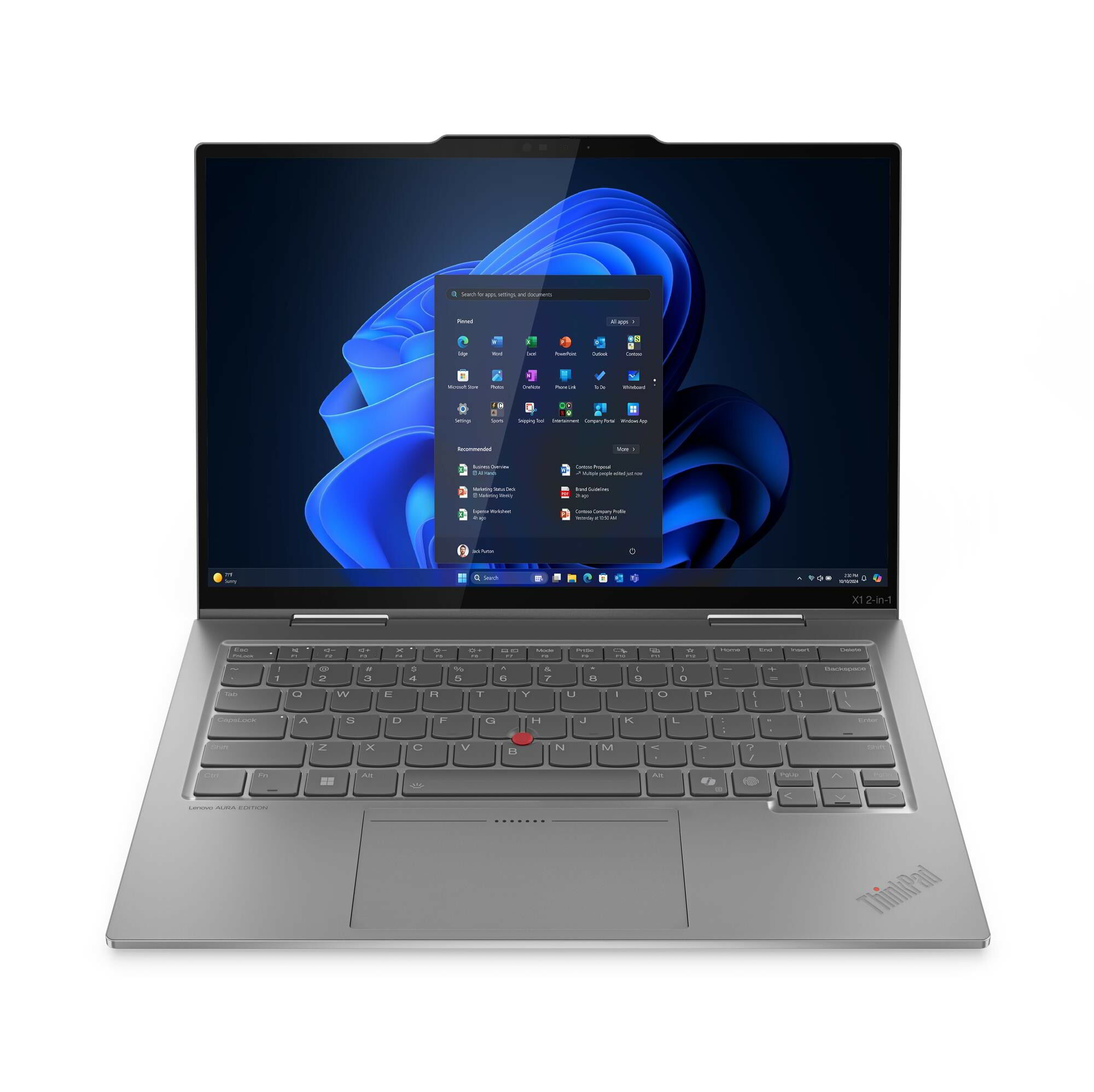 Lenovo ThinkPad X1 2in1 G10 Aura Edition Notebook (21Q0006GHV)