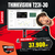 Lenovo ThinkVision T23i-30 Monitor (63B2MAT6EU) - 23" FullHD (1920x1080) IPS, 16:9, 1000:1, 250cd/m2, 4ms, HDMI, DisplayPort, VGA, 4x USB Type-A, USB Type-B, 3 év garancia, Fekete színben